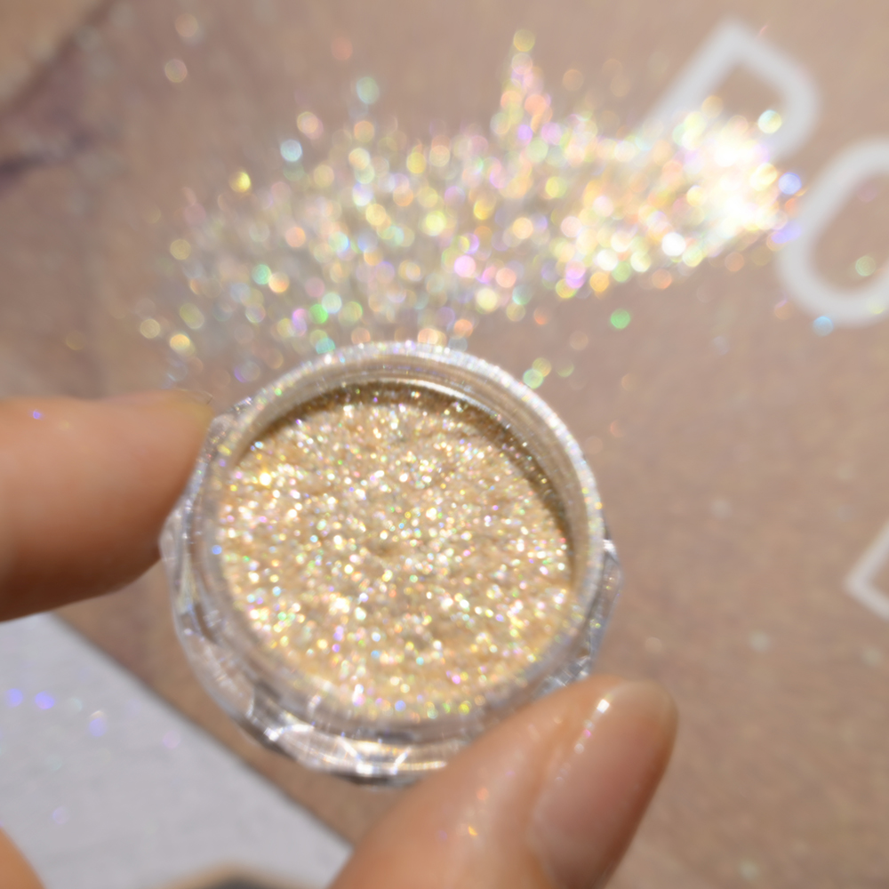 Dip Powder Nail - Super Shiny Gold Opal Nail Powder