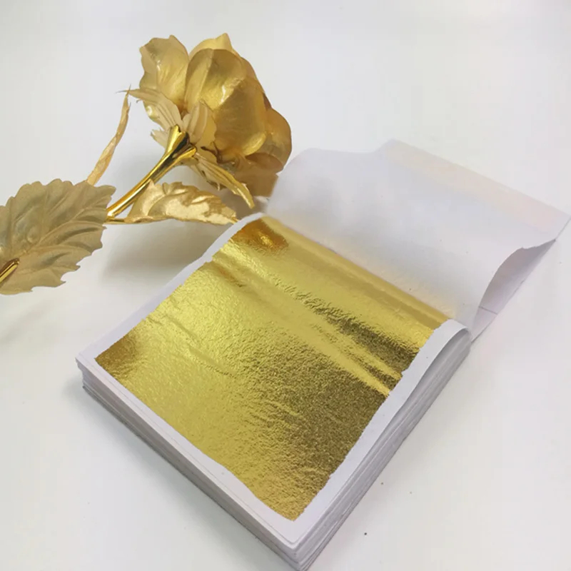 100Pcs Imitation Gold Sliver C - đánh giá và giá Nail Foil Transfer