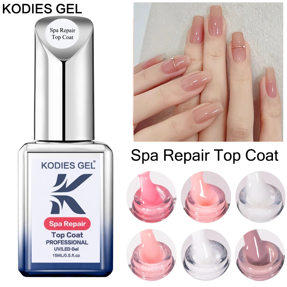 KODIES GEL Milky White Top Coa - đánh giá và giá Gel Top Coat