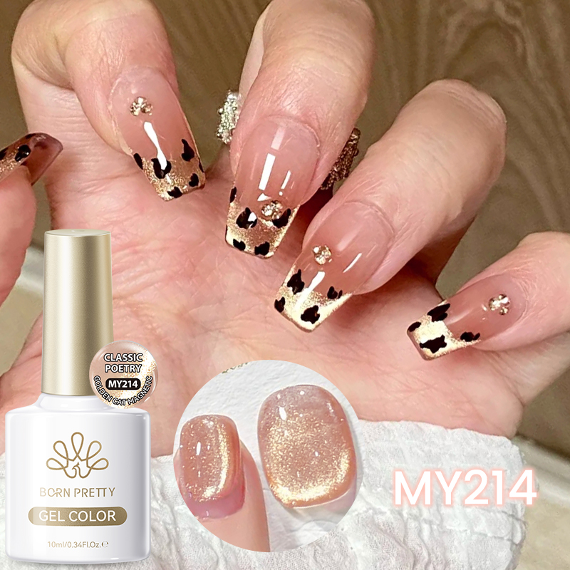 BORN PRETTY 10ml Pink Gold Cat - đánh giá và giá Nail Art Xmas
