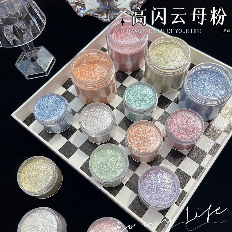 Mermaid Diamond Glitter Mica P - đánh giá và giá Dip Powder Nail