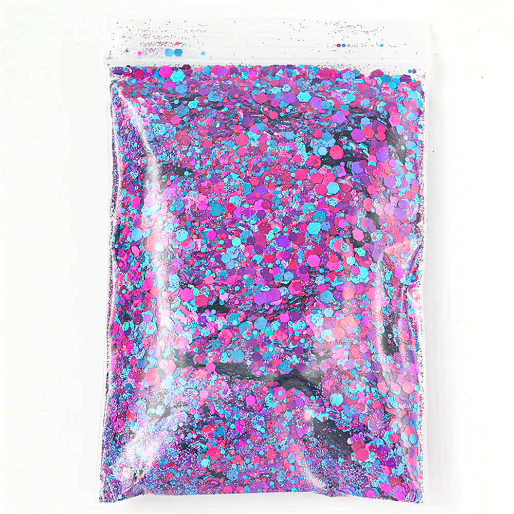 50G Holographic Mixed Hexagon  - đánh giá và giá Nail Art Xmas