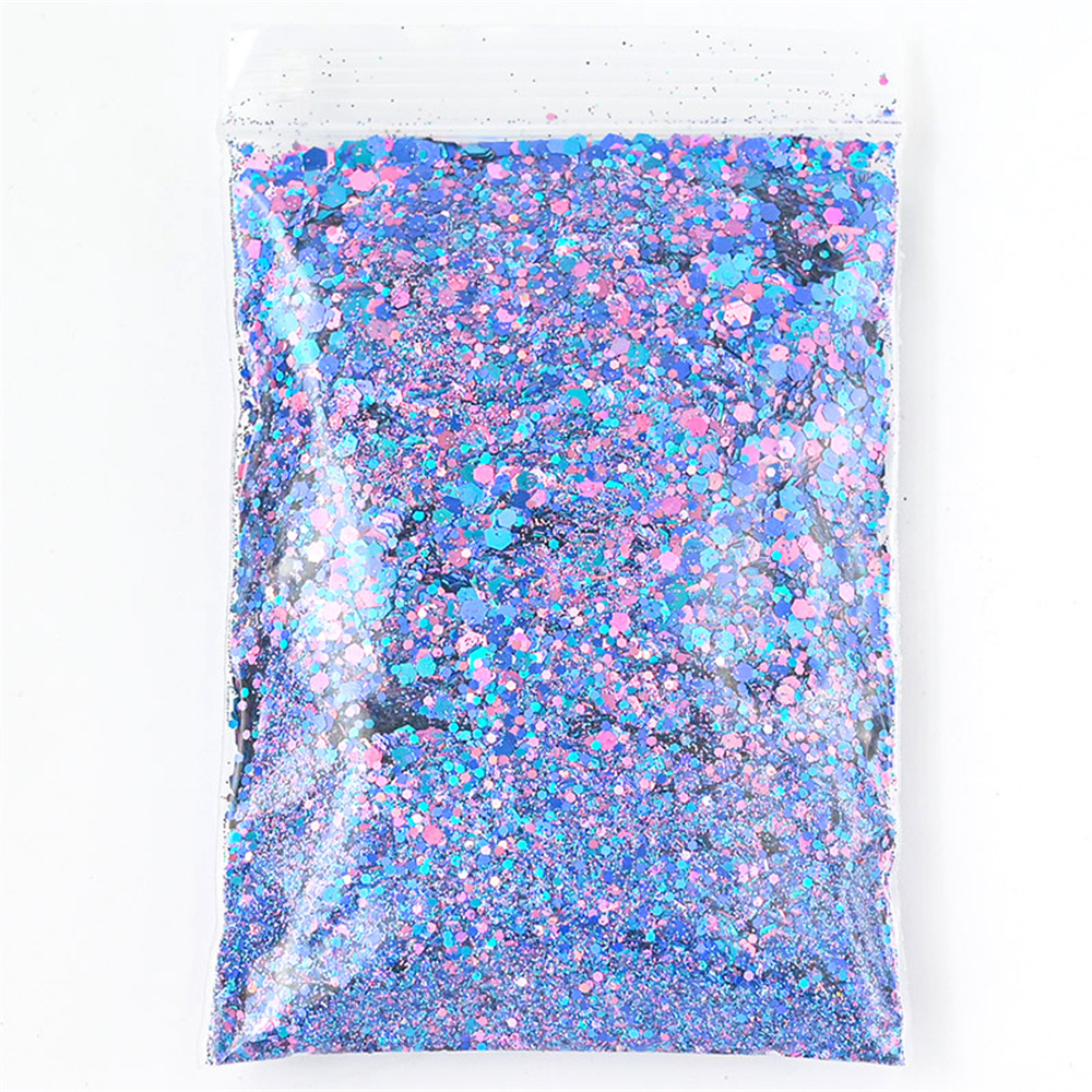 50G Holographic Mixed Hexagon  - đánh giá và giá Nail Art Xmas