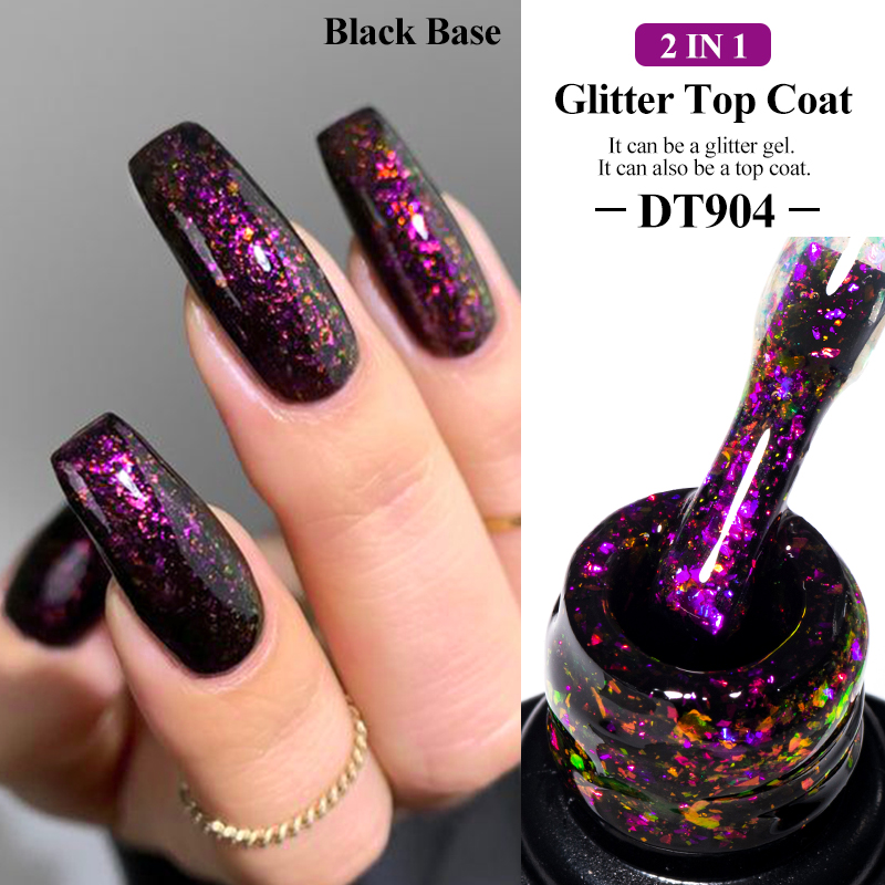MEET ACROSS 7ml Sparkly Glitte - đánh giá và giá Nail Foil Transfer