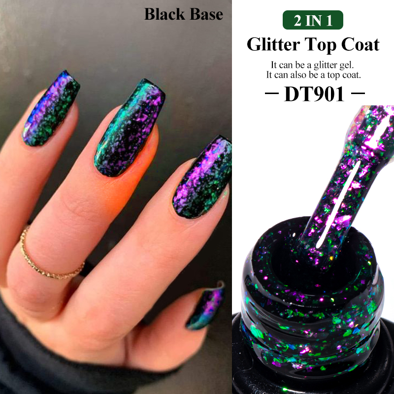 MEET ACROSS 7ml Sparkly Glitte - đánh giá và giá Nail Foil Transfer
