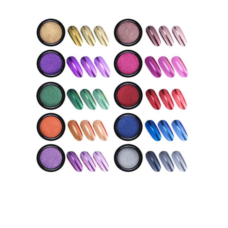 1Pc 19 Màu Móng Lấp Lánh Gương - đánh giá và giá Dip Powder Nail