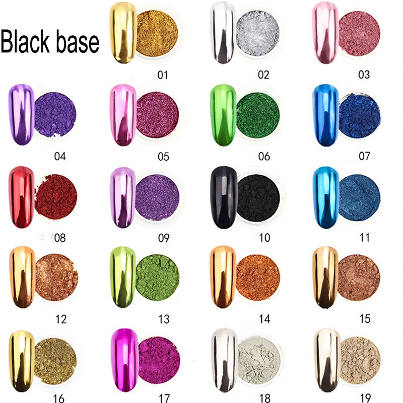 1Pc 19 Màu Móng Lấp Lánh Gương - đánh giá và giá Dip Powder Nail