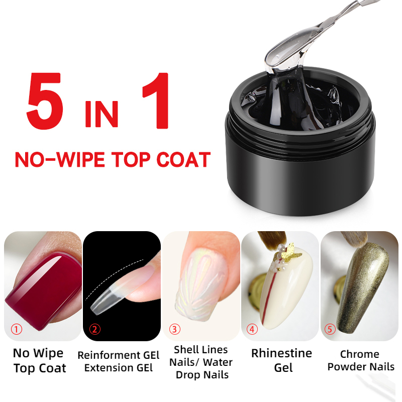 MSHARE 3D Top Coat Gel 50ml 5  - đánh giá và giá Gel Top Coat