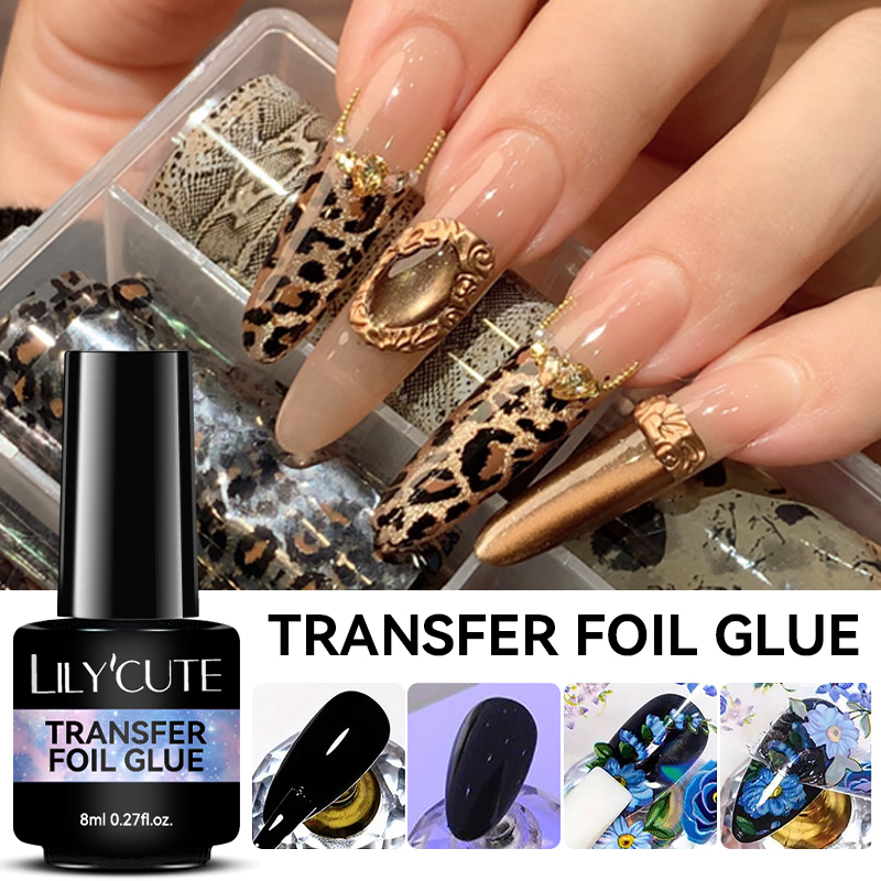 LILYCUTE 8ML Transfer Foil Glu - đánh giá và giá Nail Foil Transfer