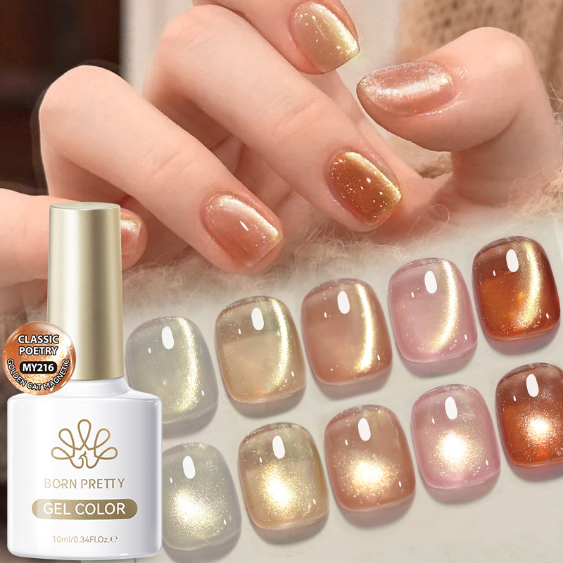 BORN PRETTY 10ml Pink Gold Cat - đánh giá và giá Nail Art Xmas