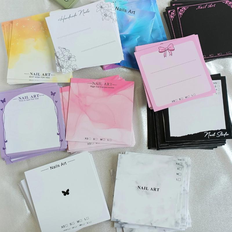 ●20 Sheets Press On Nail Botto - đánh giá và giá Nail Art Navy