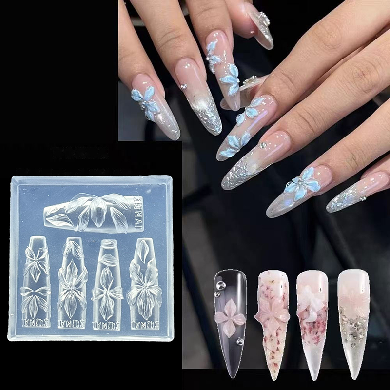 Z. 3D Flowers Nail Mold DIY Si - đánh giá và giá Nail Art Zone