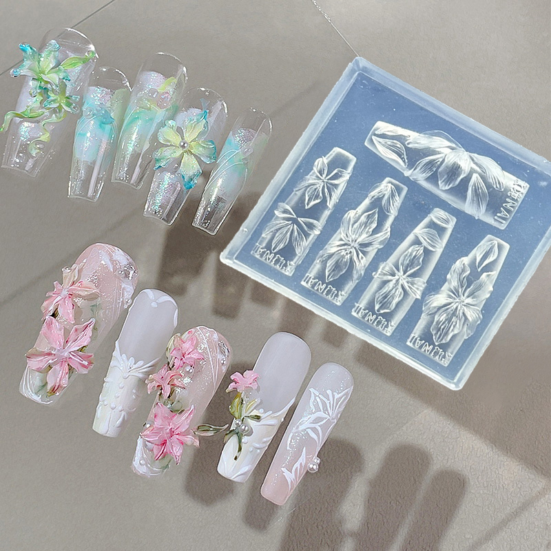 Z. 3D Flowers Nail Mold DIY Si - đánh giá và giá Nail Art Zone