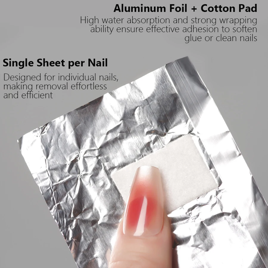 100Pcs Bag Aluminium Foil Nail - đánh giá và giá Nail Foil Transfer