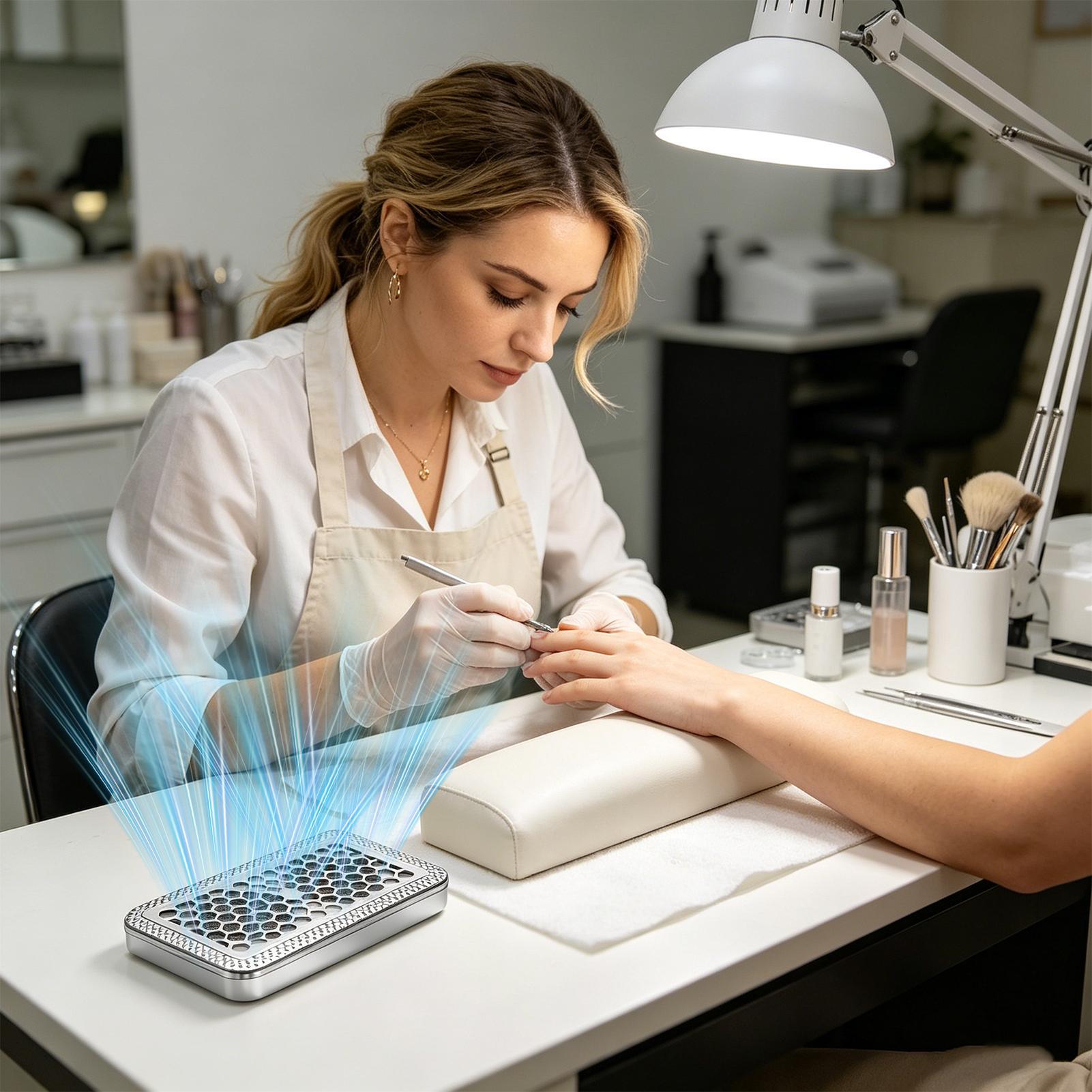 Nail Dust Collector Powerful U - đánh giá và giá Dip Powder Nail