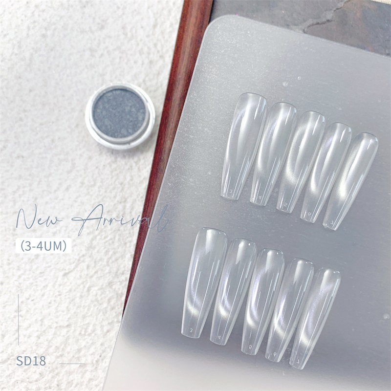 HNDO New Silver White 3D Cat E - đánh giá và giá Dip Powder Nail