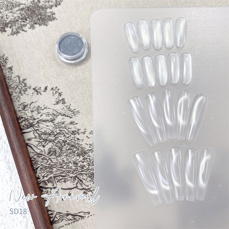 HNDO New Silver White 3D Cat E - đánh giá và giá Dip Powder Nail