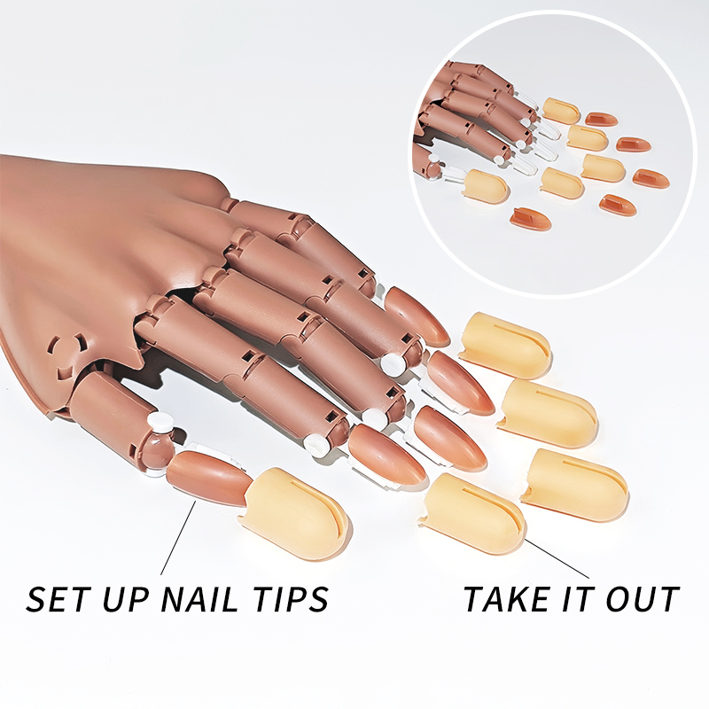 Nail Fake Practice Hand Movabl - đánh giá và giá Nail Art Navy
