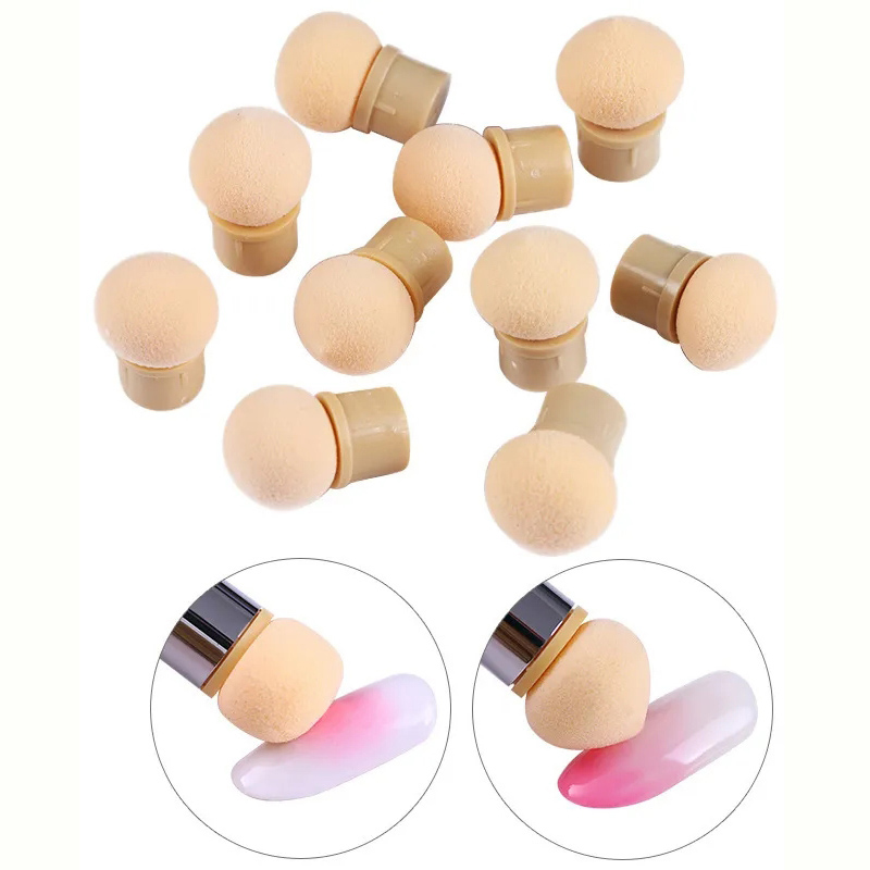 Round Sharp Head Sponge Heads  - đánh giá và giá Dip Powder Nail