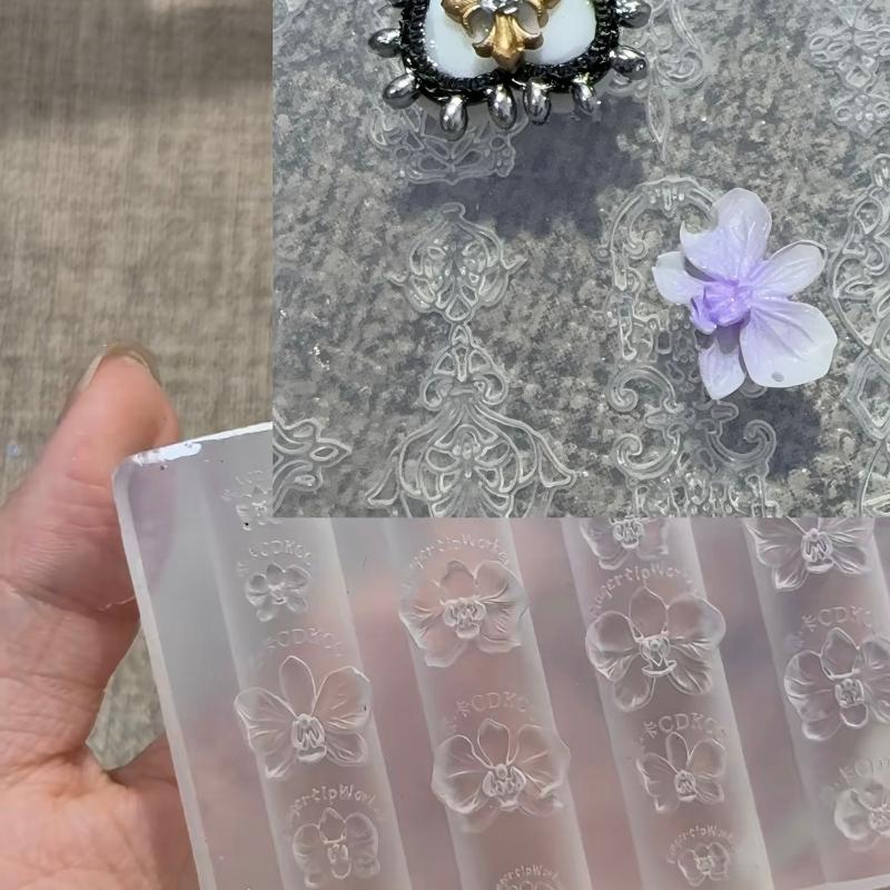 Z. 3D Phalaenopsis Flower Sili - đánh giá và giá Nail Art Zone