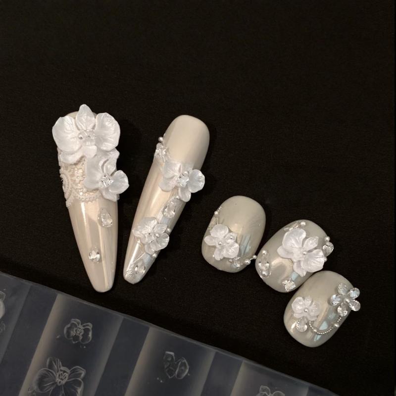 Z. 3D Phalaenopsis Flower Sili - đánh giá và giá Nail Art Zone