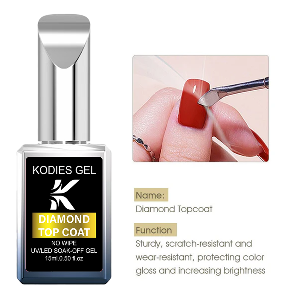 KODIES GEL Diamond Top Coat NE - đánh giá và giá Gel Top Coat
